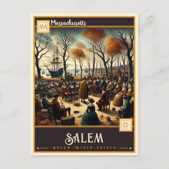 Cartão Postal Salem, Massachusetts | Vintage (Frente)