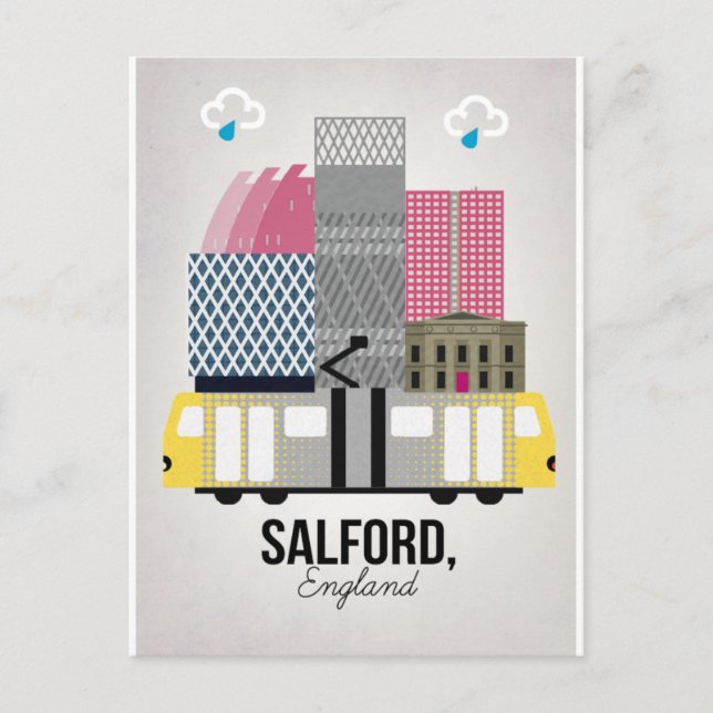 Cartão Postal Salford (Frente)