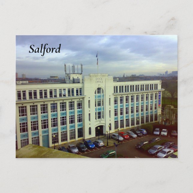 Cartão Postal Salford Dock Office (Frente)