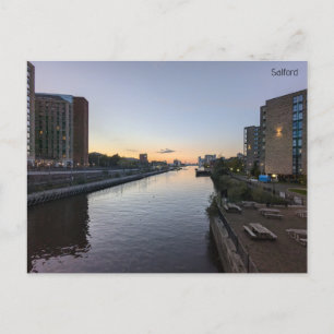 Cartão Postal Salford Quays em Dusk