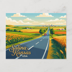 Cartão Postal Salina, Kansas EUA