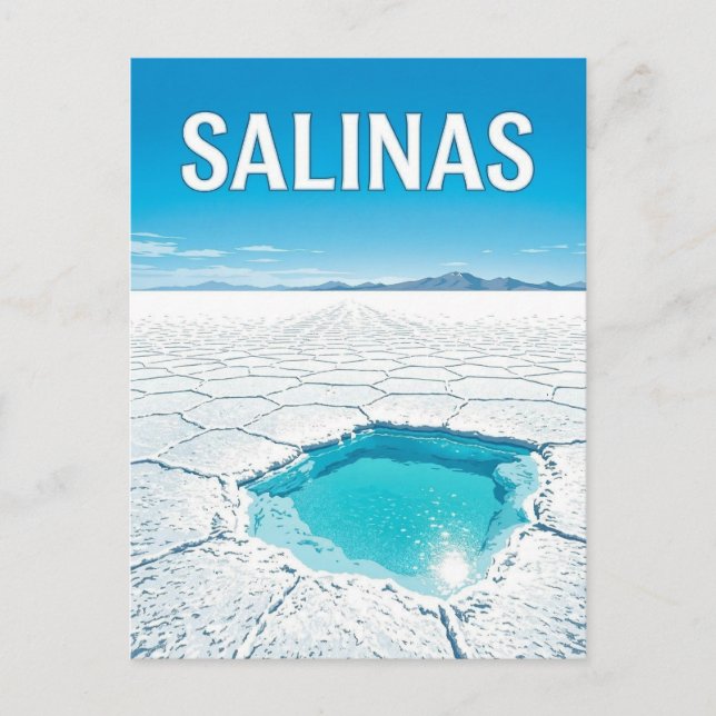 Cartão Postal Salinas Grandes (Frente)