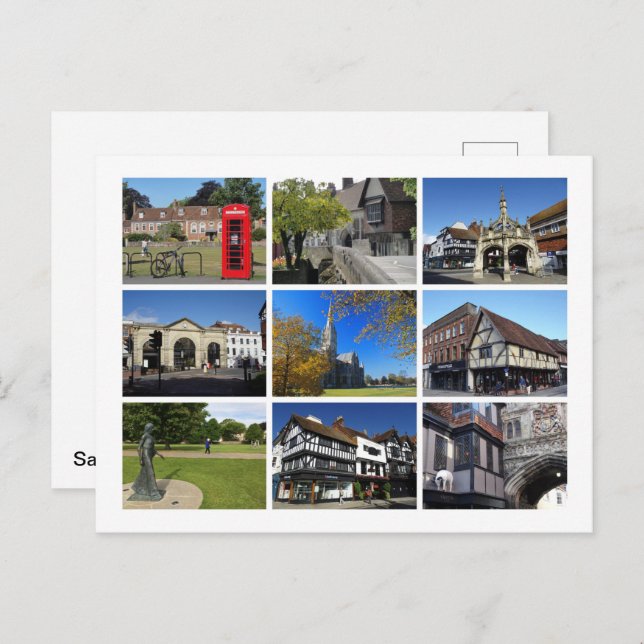 Cartão Postal Salisbury (Frente/Verso)