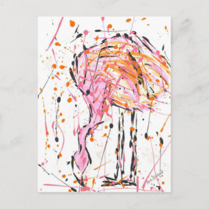 Cartão Postal Sally Flamingo