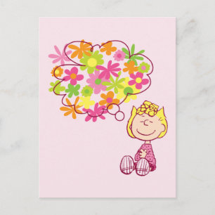 Cartão Postal Sally Pensando em Flores