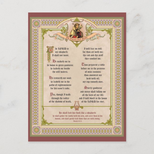 Cartão Postal Salm do ornamentado 23 (Frente)