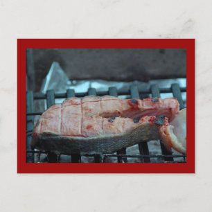 Cartão Postal Salmão grelhado