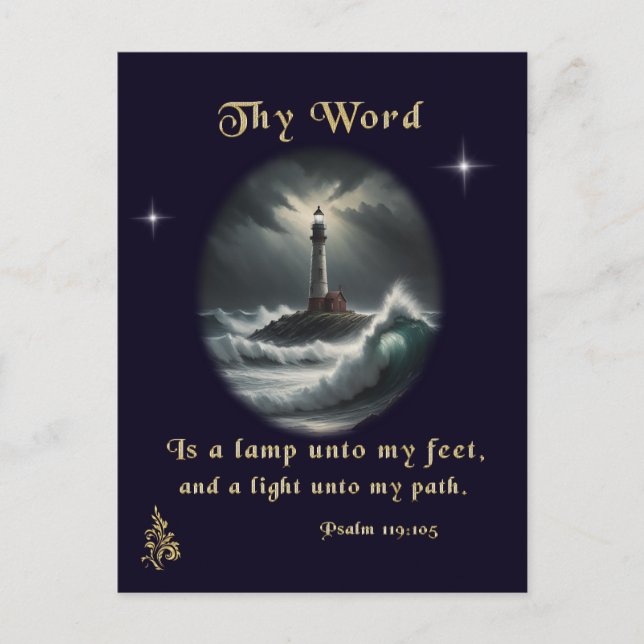 Cartão Postal Salmo 119 (Frente)