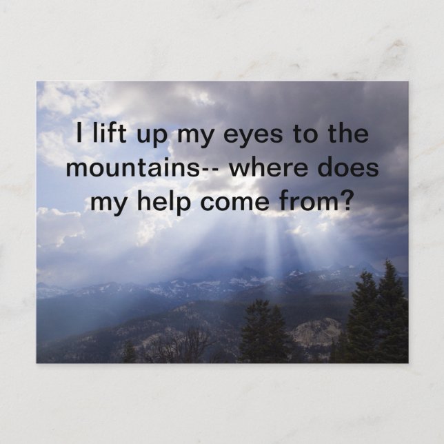 Cartão Postal Salmo 121 (Frente)