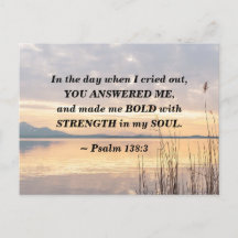 Salmo 138:3 Você me fez ficar bravo por cima do la