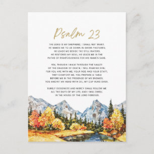 Cartão Postal Salmo 23 O Senhor é Meu Pastor