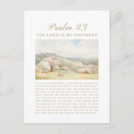 Cartão Postal Salmo 23 O Senhor é Meu Pastor