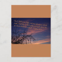 Salmo 27:1 no amanhecer