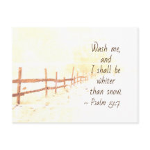 Salmo 51:7 Lave-me e serei mais branca que a neve