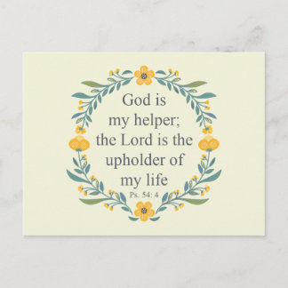 Cartão Postal Salmo 54:4