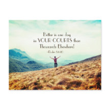 Salmo 84:10 Melhor é Um dia na Bíblia dos Tribunai