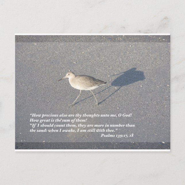 Cartão Postal Salmos 139:17-18 (Frente)