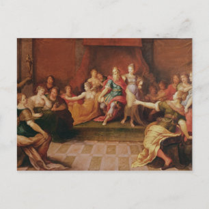 Cartão Postal Salomão e suas Mulheres