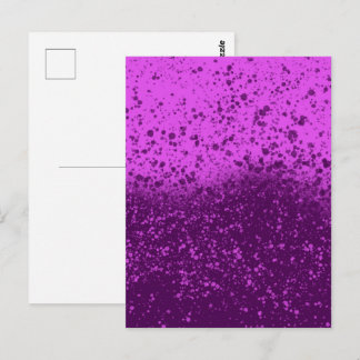 Cartão Postal Salpico Monocromático Roxo Real
