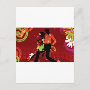 Cartão Postal Salsa dance