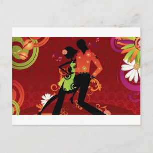 Cartão Postal Salsa dance