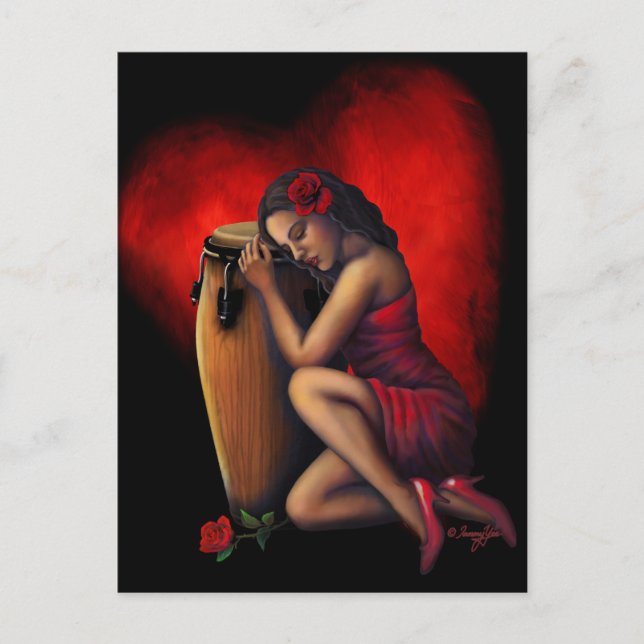 Cartão Postal Salsa Heartbeat (Frente)