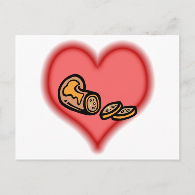 Cartão Postal salsicha (Frente)
