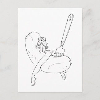 Cartão Postal Salsicha da Cumberland