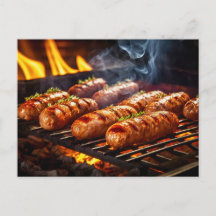 Salsichas Bratwurst Grelhadas BBQ