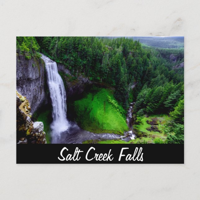 Cartão Postal Salt Creek Falls, Oregon (Frente)