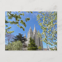 Salt Lake City Temple em Primavera.
