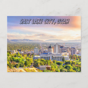 Cartão postal Salt Lake City Utah souvenir viagem