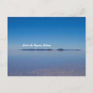 Cartão Postal Salt Lake in Salar de Uyuni, Bolivia