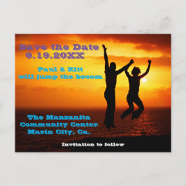 Cartão Postal Saltar a Vassoura