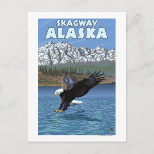 Cartão Postal Salto de Águia Balda - Skagway, Alasca