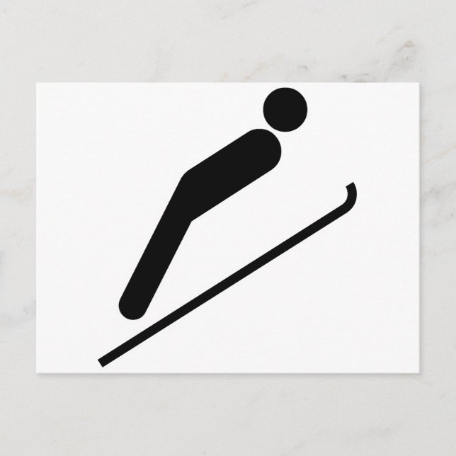 Cartão Postal Salto de Esqui (Frente)