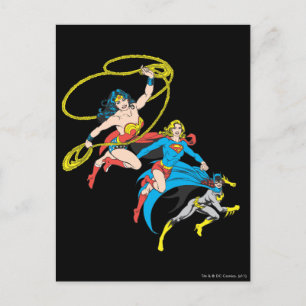 Cartão Postal Salto de Superheroínas