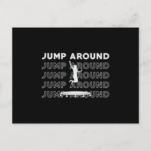 Cartão Postal Salto de Trampolim em Torno da Ginástica Esporte T