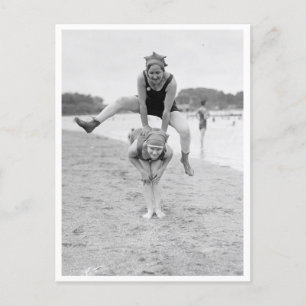 Cartão Postal Salto Na Praia