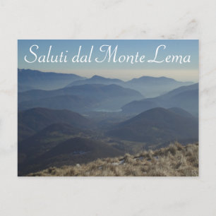 Cartão Postal "Saluti dal Monte Lema" - Cartão-postal suíço