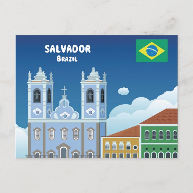 Cartão Postal Salvador Brasil (Frente)
