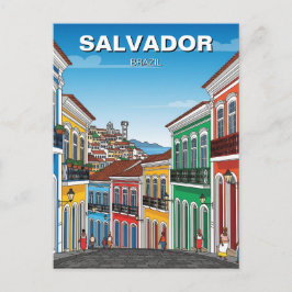 Cartão Postal Salvador Brasil Pelourinho Viagem