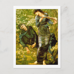 Cartão Postal Salvamento de Merlin - Edward Burne-Jones