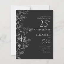 Salvar a data de aniversário de 25 anos de casamen
