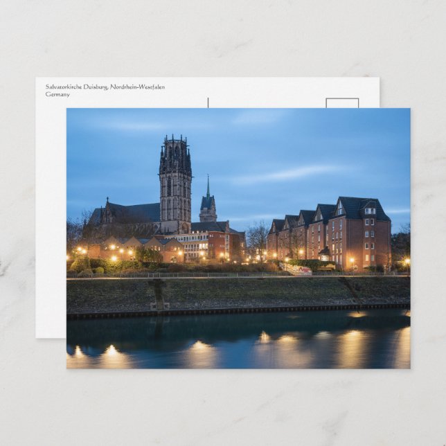 Cartão Postal Salvatorkirche Duisburg (Frente/Verso)