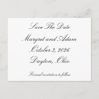 Cartão Postal Salve A Data