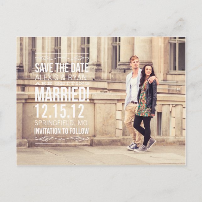 Cartão Postal Salve a Data (Frente)