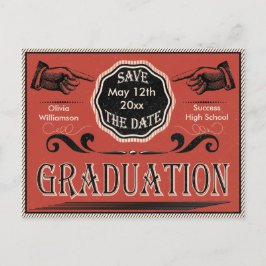 Cartão Postal Salve A Data Da Formatura Escolar