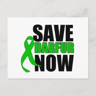 Cartão Postal Salve Darfur Agora