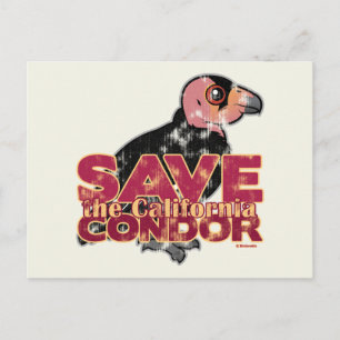 Cartão Postal Salve o Condor da Califórnia